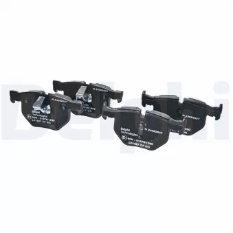 Jeu de 4 plaquettes de frein arrière DELPHI OEM 34212339279