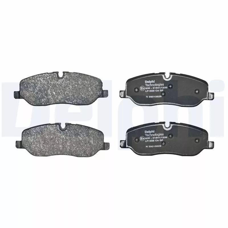 Jeu de 4 plaquettes de frein avant DELPHI LP1935 - Visuel 1
