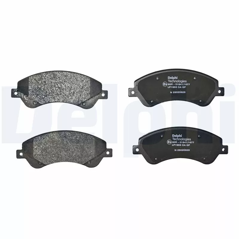 Jeu de 4 plaquettes de frein avant DELPHI LP1953 - Visuel 1