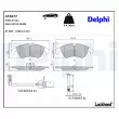 DELPHI LP2077 - Jeu de 4 plaquettes de frein avant