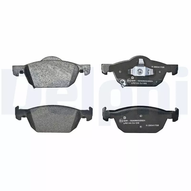 Jeu de 4 plaquettes de frein avant DELPHI LP2144 - Visuel 1