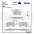 DELPHI LP3152 - Jeu de 4 plaquettes de frein avant