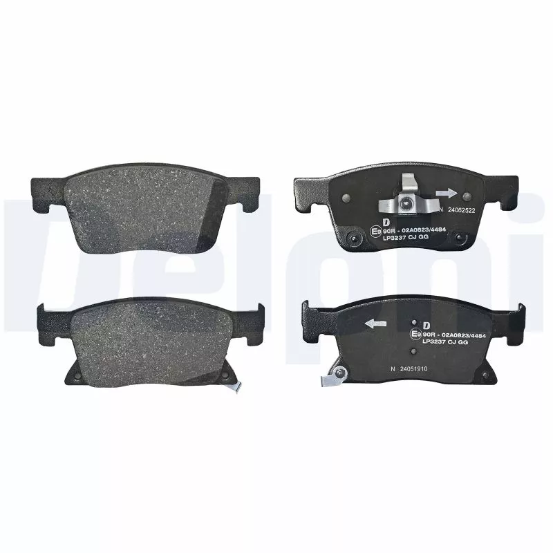 Jeu de 4 plaquettes de frein avant DELPHI LP3237 - Visuel 1