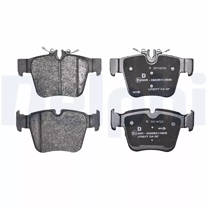 Jeu de 4 plaquettes de frein arrière DELPHI LP3277 - Visuel 1