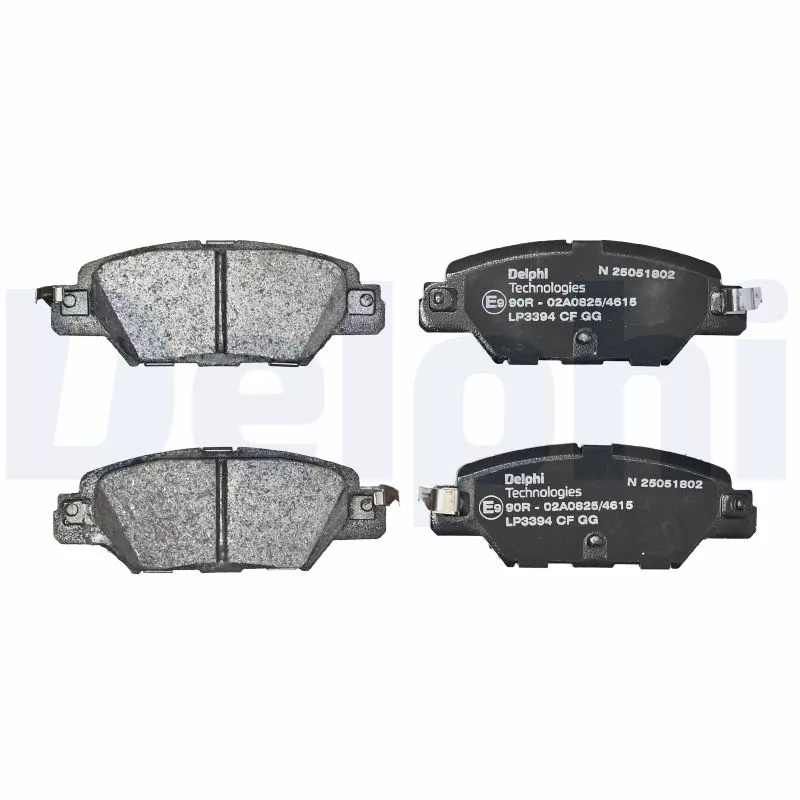 Jeu de 4 plaquettes de frein arrière DELPHI LP3394 - Visuel 1