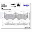 DELPHI LP3529 - Jeu de 4 plaquettes de frein avant