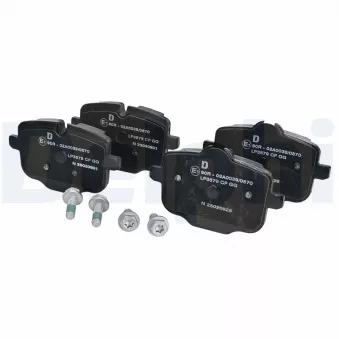 Jeu de 4 plaquettes de frein arrière DELPHI LP3579 pour BMW X4 xDrive 30 d - 265cv