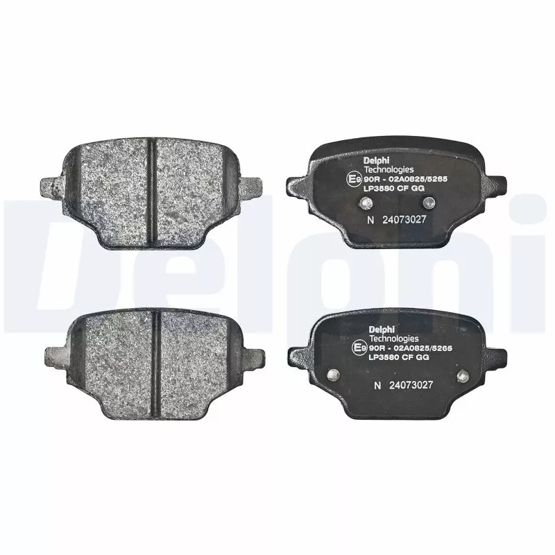 Jeu de 4 plaquettes de frein arrière DELPHI LP3580 - Visuel 1
