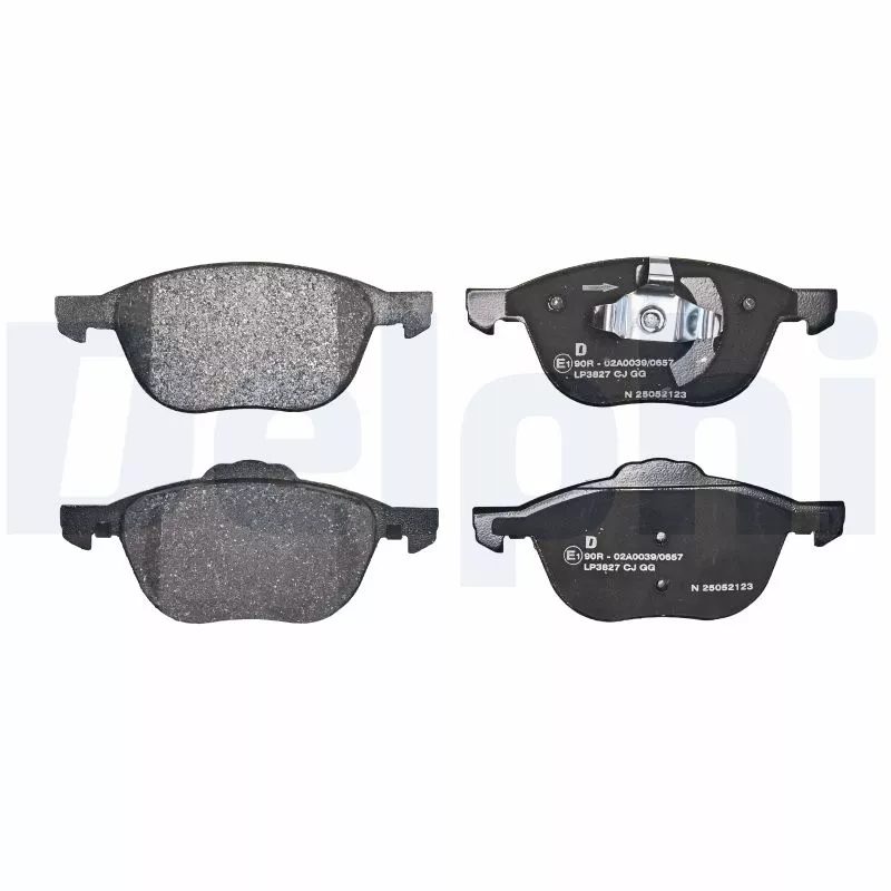 Jeu de 4 plaquettes de frein avant DELPHI LP3827 - Visuel 1