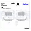 DELPHI LP3840 - Jeu de 4 plaquettes de frein avant