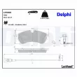 DELPHI LP3909 - Jeu de 4 plaquettes de frein avant