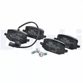 Jeu de 4 plaquettes de frein avant DELPHI LP3951