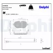 DELPHI LP4018 - Jeu de 4 plaquettes de frein avant