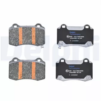 Jeu de 4 plaquettes de frein arrière DELPHI LP5009EV pour TESLA MODEL S 60 - 388cv