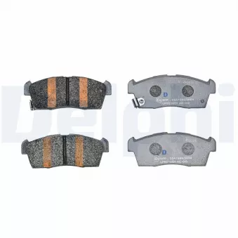 Jeu de 4 plaquettes de frein avant DELPHI OEM 1606225680