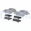 Jeu de 4 plaquettes de frein avant DELPHI [LP5045EV]