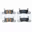 DELPHI LP5063EV - Jeu de 4 plaquettes de frein arrière