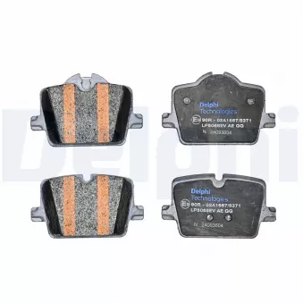 Jeu de 4 plaquettes de frein arrière DELPHI LP5068EV pour BMW i4 eDrive35 - 286cv