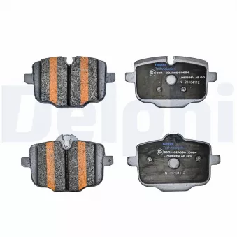 Jeu de 4 plaquettes de frein arrière DELPHI LP5069EV pour BMW iX xDrive M60 - 619cv