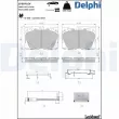 DELPHI LP5071EV - Jeu de 4 plaquettes de frein avant