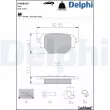 Jeu de 4 plaquettes de frein avant DELPHI [LP5081EV]