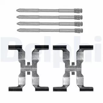 Kit d'accessoires, plaquette de frein à disque DELPHI LX0812 pour JAGUAR F-PACE 3.0 D300 MHEV - 300cv