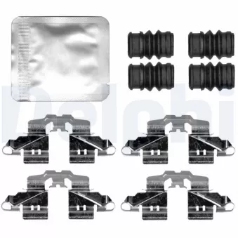 Kit d'accessoires, plaquette de frein à disque DELPHI LX0814 pour SUZUKI SWIFT 1.0 - 112cv