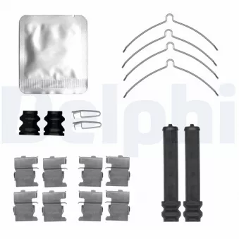Kit d'accessoires, plaquette de frein à disque DELPHI LX0817 pour MITSUBISHI ECLIPSE CROSS Plug-in Hybrid 4WD - 98cv