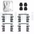 DELPHI LX0822 - Kit d'accessoires, plaquette de frein à disque