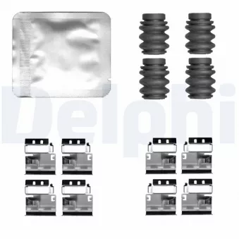 Kit d'accessoires, plaquette de frein à disque DELPHI LX0825 pour AUDI A8 EV Perfomance Traction intégrale - 462cv