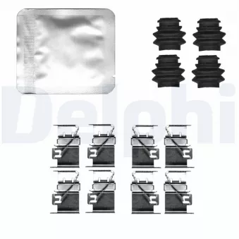 Kit d'accessoires, plaquette de frein à disque DELPHI LX0831 pour HYUNDAI IONIQ 5 EV - 217cv