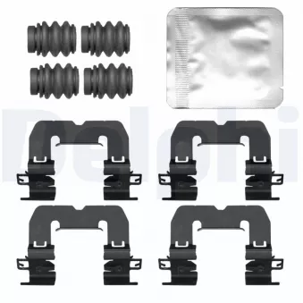 Kit d'accessoires, plaquette de frein à disque DELPHI LX0835 pour BMW X1 sDrive 18 d - 136cv