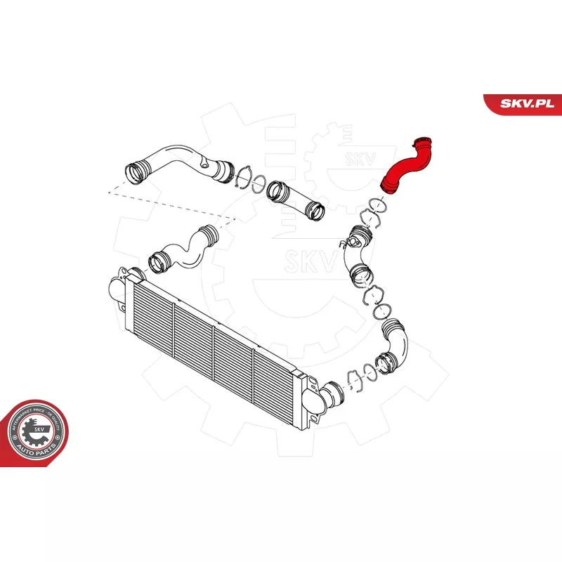 Gaine de suralimentation arrière gauche ESEN SKV 24SKV097 - Visuel 2