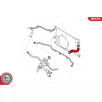Durite de radiateur ESEN SKV 24SKV325 pour OPEL VECTRA 1.8 i 16V - 116ch
