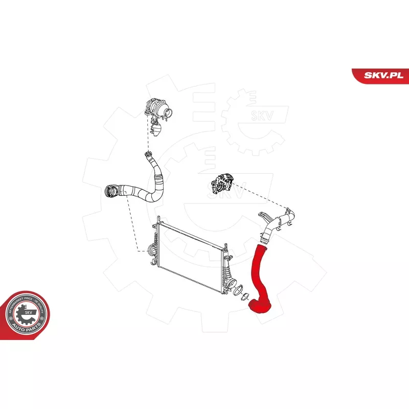 Gaine de suralimentation avant gauche ESEN SKV 24SKV680 - Visuel 2