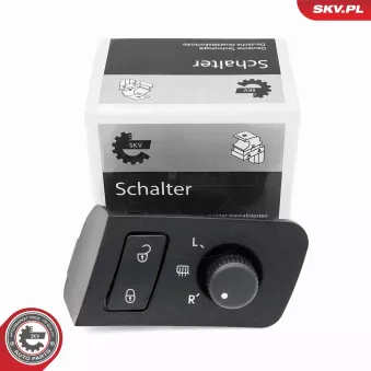 Interrupteur, réglage des rétroviseurs extérieurs ESEN SKV 37SKV623 pour VOLKSWAGEN CADDY 2.0 TDI - 110cv