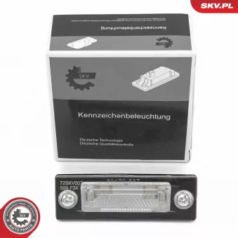 Feu éclaireur de plaque ESEN SKV 72SKV007 pour VOLKSWAGEN TRANSPORTER - COMBI 3.2 V6 - 235cv