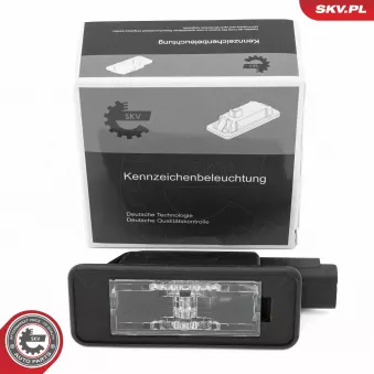 Feu éclaireur de plaque ESEN SKV 72SKV032 pour PEUGEOT 2008 1.5 BlueHDI 100 - 102cv