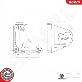 Suspension, boîte automatique ESEN SKV OEM 8649597