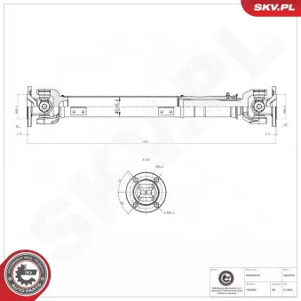 Arbre de transmission ESEN SKV OEM TVB100610