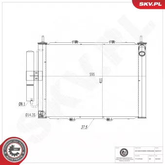 ESEN SKV 86SKV417 - Condenseur, climatisation