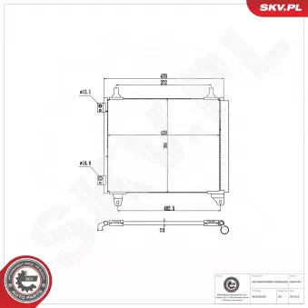ESEN SKV 86SKV421 - Condenseur, climatisation