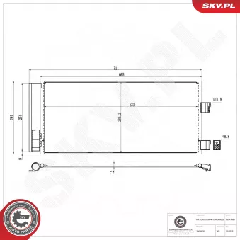 ESEN SKV 86SKV490 - Condenseur, climatisation
