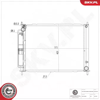 ESEN SKV 86SKV592 - Condenseur, climatisation