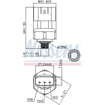 Pressostat, climatisation NISSENS [301037]