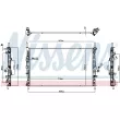 NISSENS 607191 - Radiateur, refroidissement du moteur