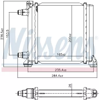 Radiateur, refroidissement du moteur NISSENS 607256 pour MINI MINI Cooper S - 178cv