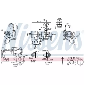 Turbocompresseur, suralimentation NISSENS OEM 04E145704F