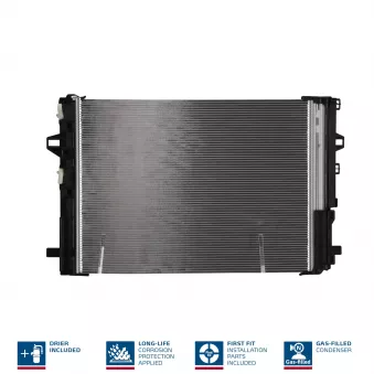 Condenseur, climatisation NISSENS 940322 pour MERCEDES-BENZ CLA CLA 180 d - 109cv