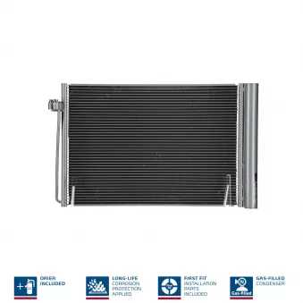 Condenseur, climatisation NISSENS 94679 pour BMW Série 6 645 Ci - 333cv